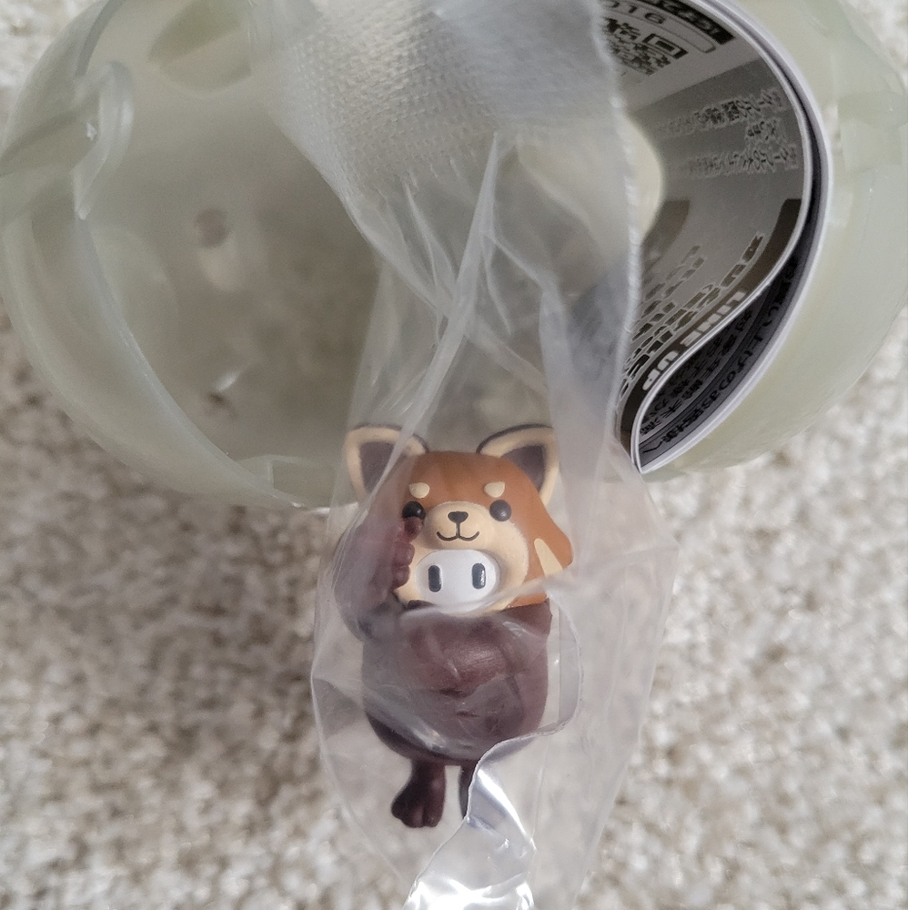 Fall Guys Racoon Costume Capsule Toy Cable Figure